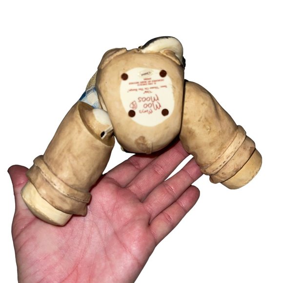 Rare Vintage Enesco Marys Moo Moos Chip Home on the Range Musical Jointed 699284 - Picture 10 of 11